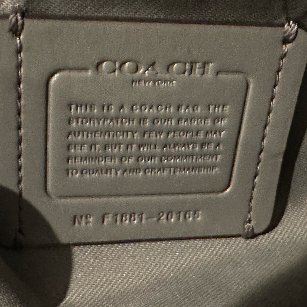 Barely used suede & leather Coach purse - Picture 9 of 12